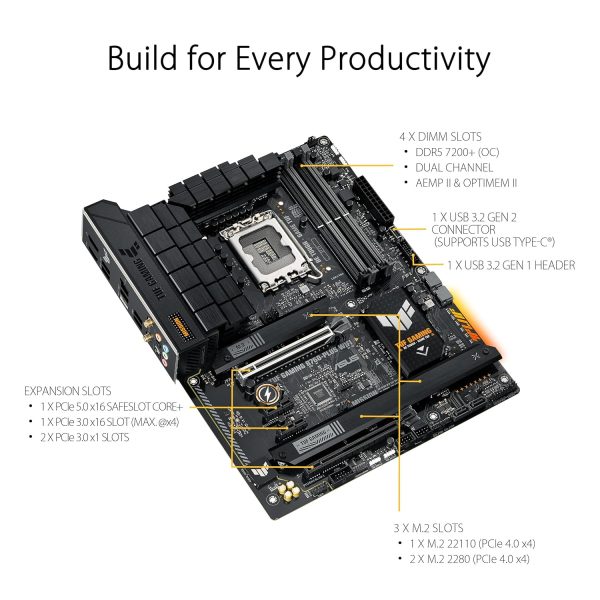 Review: ASUS TUF GAMING B760-PLUS WIFI Motherboard for Intel CPUs