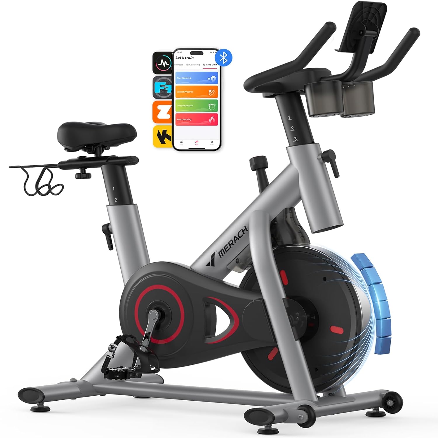 Review: MERACH Indoor Cycling Bike with App, 300lbs Capacity, Quiet