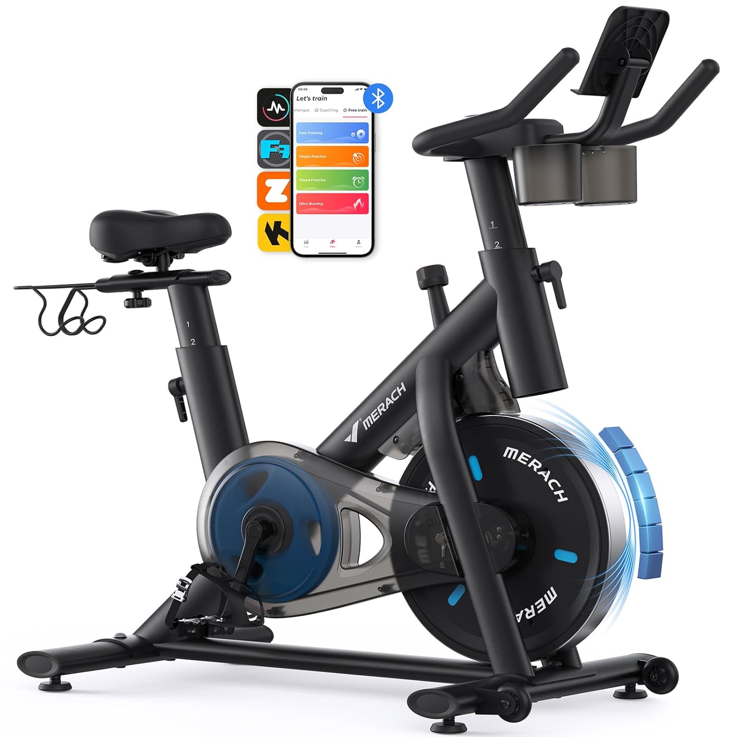 Review: MERACH Indoor Cycling Bike with App, 300lbs Capacity, Quiet
